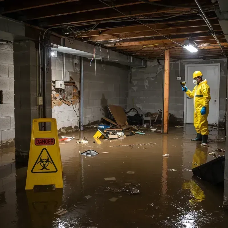 Flooded Basement Electrical Hazard in Upper Fruitland, NM Property