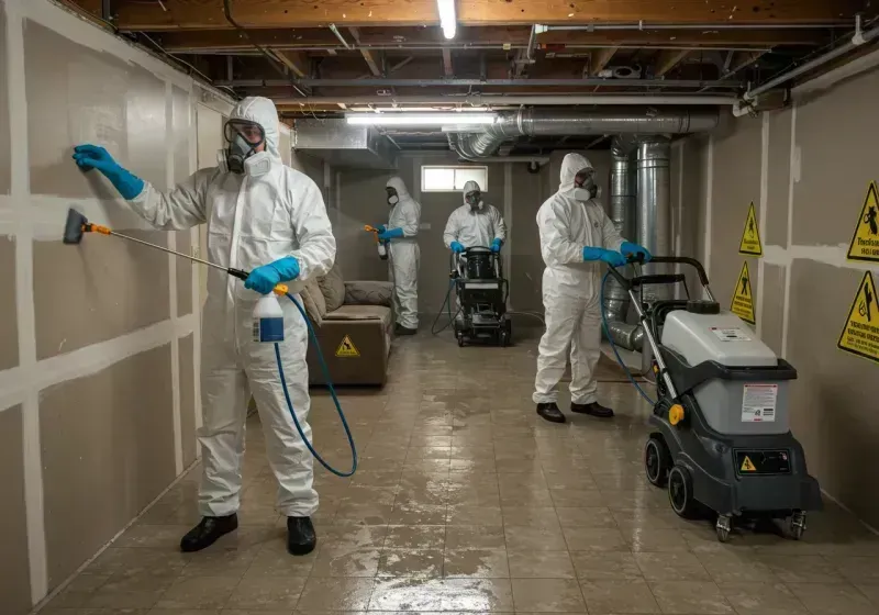 Basement Moisture Removal and Structural Drying process in Upper Fruitland, NM